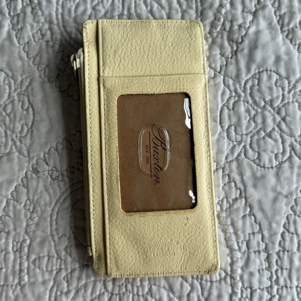 Buxton Butter Yellow Leather Wallet